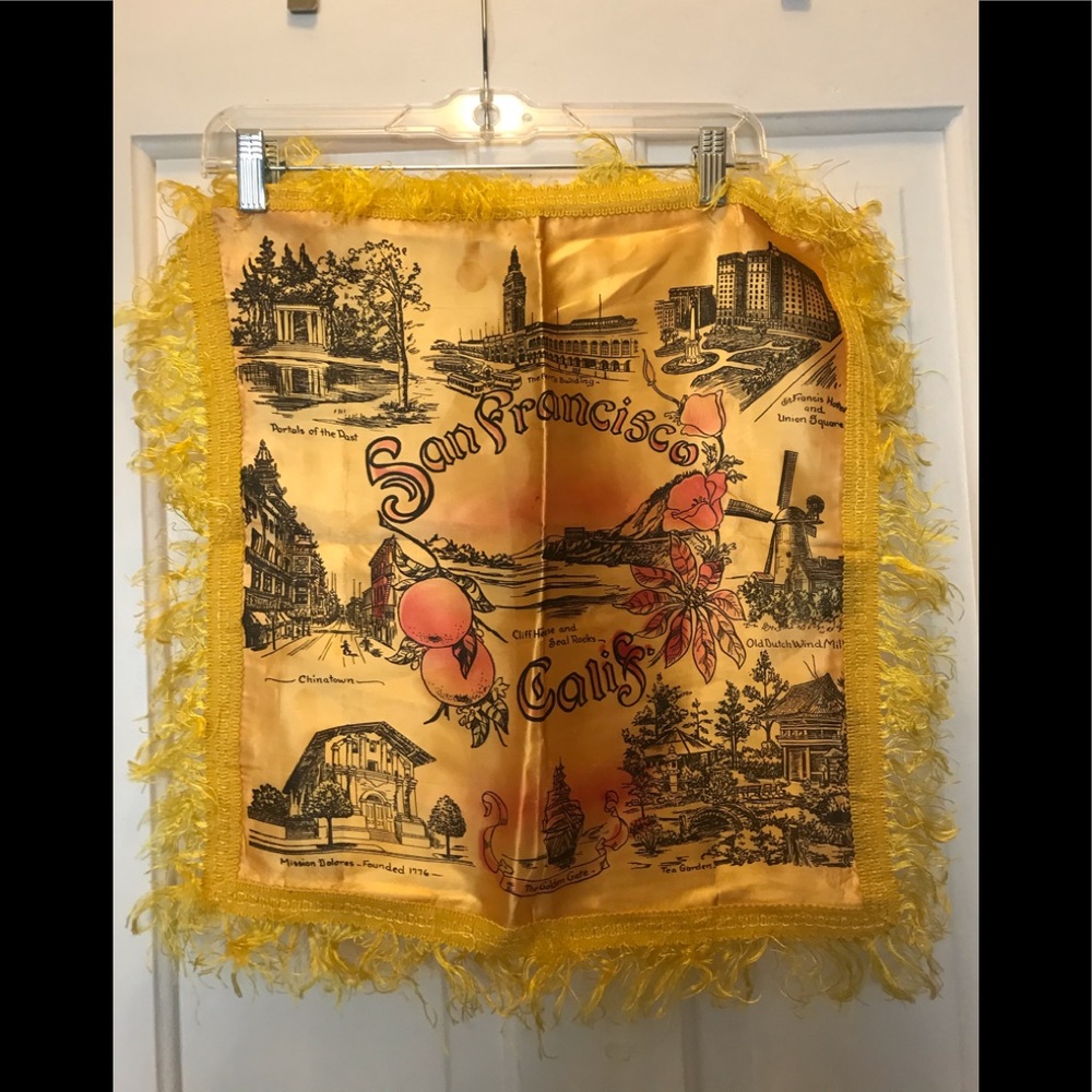 Vintage San Francisco Souvenir Pillow Case